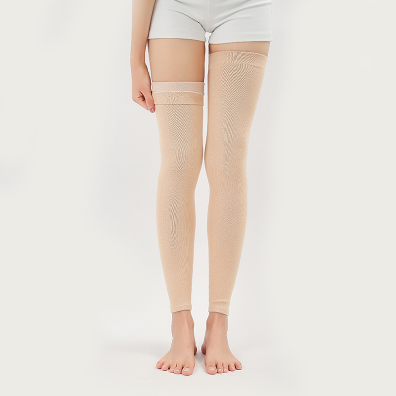 防滑棉护腿新款加长版运动护膝保暖夏季针织护腿套