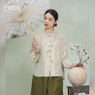 序缇质造『风入罗』100%桑蚕丝三经绞罗新中式上衣女H49-27779