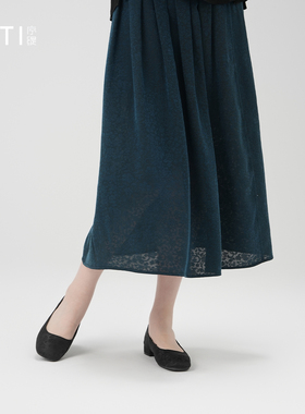 序缇质造双色四经绞罗香云纱双非遗桑蚕丝双面穿半身裙J37-13285