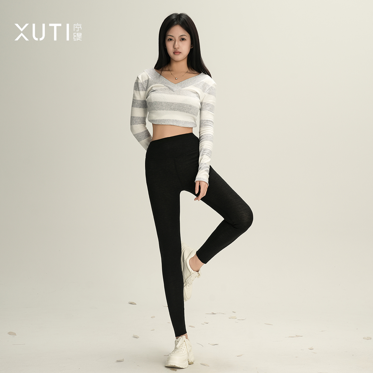 黑色打底裤女2025新款显瘦