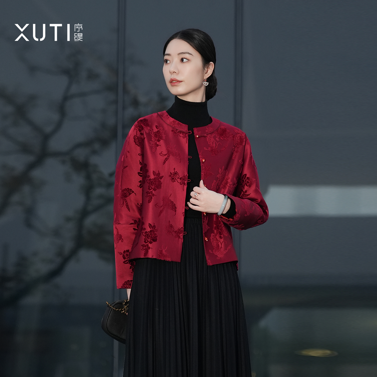 非遗漳缎桑蚕丝新中式外套女上衣