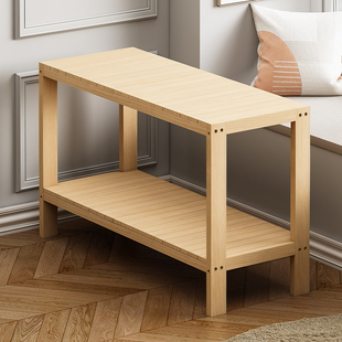 小桌子沙发边几小户型茶几家用客厅简易出租屋卧室床头实木置物架