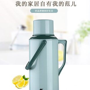 宿舍霖家用欧大容量 开水瓶热水瓶家用保温壶暖壶玻璃 内胆学生用