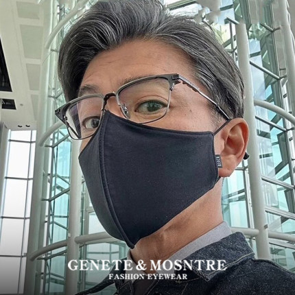 木村拓哉同款纯钛近视眼镜男款可配度数复古半框大脸眼睛框架商务