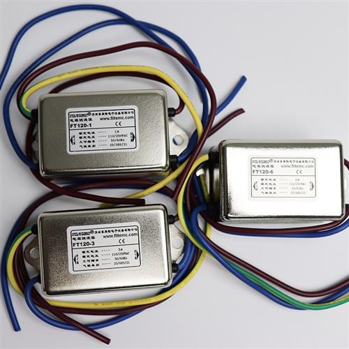 菲奥特Filtemc交流单相电源滤波器220V FT121-6A10A15A20A30A.