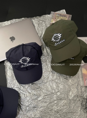 COCONUT 时髦精高品质字母刺绣速干棒球帽美式复古遮阳运动鸭舌帽