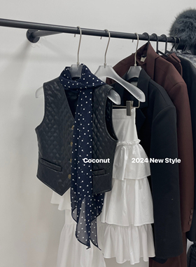 Coconut 氛围感波点丝巾四季通用围巾