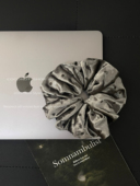 COCONUT 高级感法式 银色复古波点丝绒发圈韩国小众设计氛围感发饰