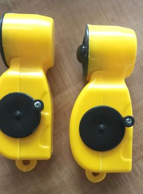 手摇墨斗 划线器 木工打线器 黄色墨斗 装修划线墨汁 塑料墨斗