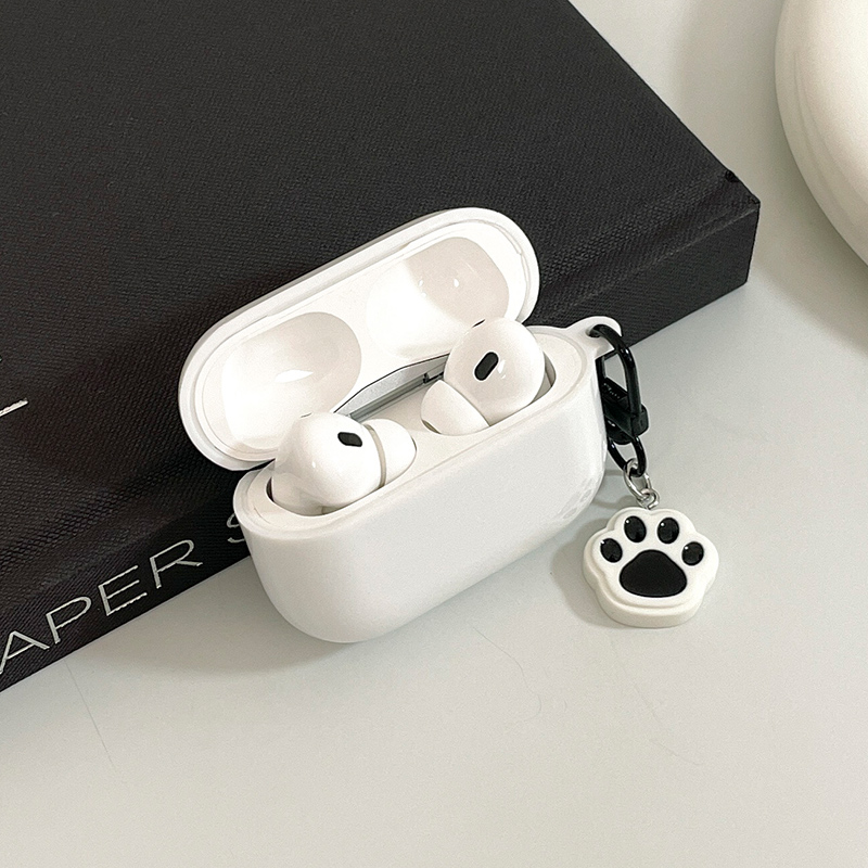 ins风果冻白/白色黑熊适用苹果AIRPODSPRO2二代蓝牙3代IPHONE无线耳机壳第二第三代保护套三代耳机盒创意软壳