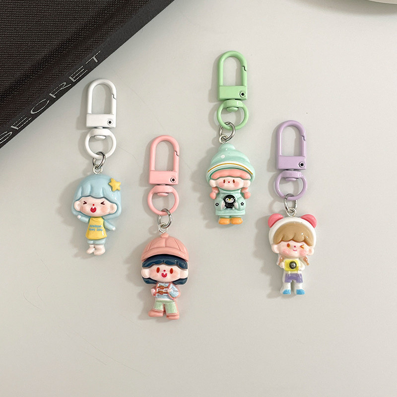 【同品类已售1W+单】时髦换装女孩少女手机小挂件新款礼物配饰挂饰闺蜜饰品包包钥匙扣垫片挂绳小东西