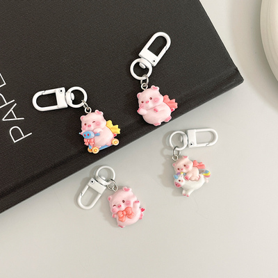 【同品类已售1W+单】 开心粉粉猪少女手机小挂件新款礼物配饰挂饰闺蜜饰品包包钥匙扣垫片挂绳小东西