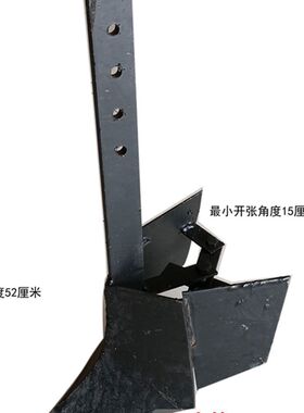 微耕机配开沟器犁头旋耕小型翻地机可调铧式犁开沟起垄培土耕地犁