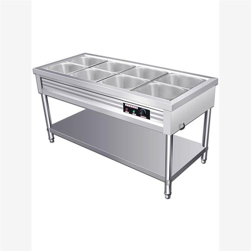 快餐保温台不锈钢商用电热保温售饭台4格6格8格10格售菜台快餐汤