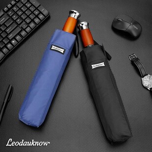 十骨双层全自动伞 礼品伞 1.25米加大商务三折叠雨伞男神