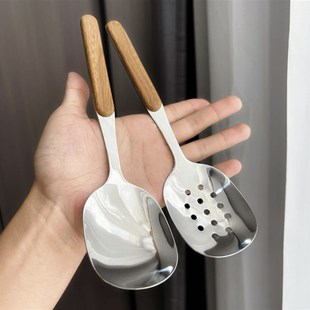 嗦粉大勺子汤勺公勺漏勺吃播吃面吃粉大口喝汤个人干饭人专用短柄