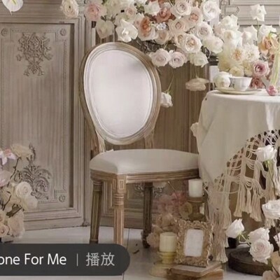 美式田园风椅子F 实景拍照道具