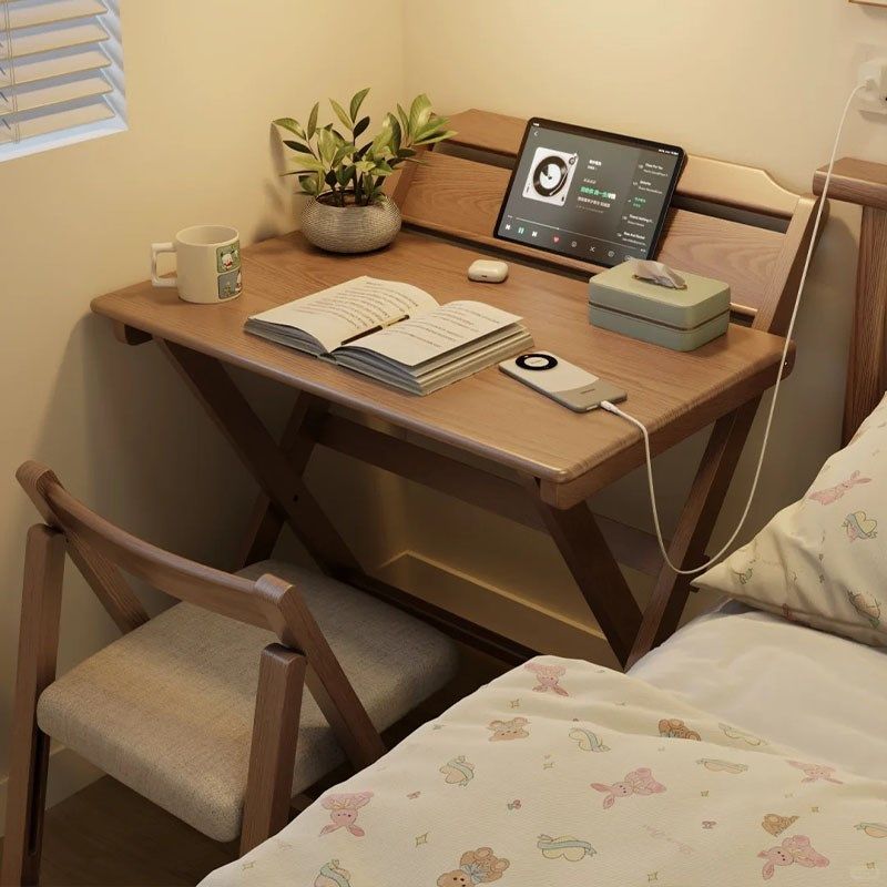 恬梦家居实木折叠书桌小户型家用床边写字桌卧室小学生儿童学习桌,住宅家具,儿童学习桌,淘宝优惠券,粉丝福利购,淘宝优惠卷