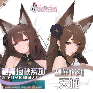 辉夜白兔原创天城碧蓝航线二次元游戏周边等身定制抱枕套