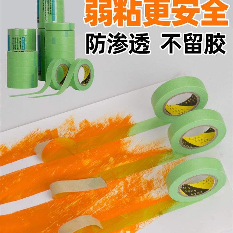 覆盖低粘度纸带无痕迹不损伤墙面的装饰喷漆艺术漆低粘度分色纸乳