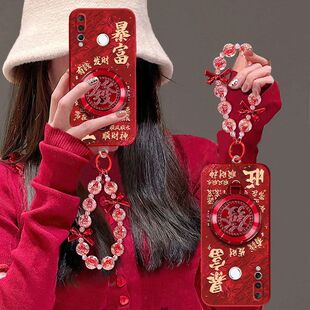 适用华为nova4手机壳vce—al00新款novo4e软硅胶MAR一AL00保护套nove全包边防摔note新年款nava红色喜庆暴富