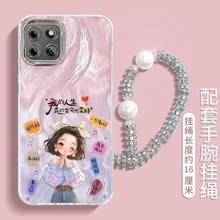 适用华为荣耀畅玩20手机壳koz honor玩畅2o软硅胶保护套二十镜头膜全包防摔唱完20网红潮女卡通动漫 al00新款