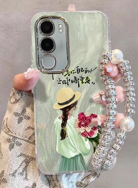 适用vivoy50M手机壳V2443BA新款vivoy50m软硅胶voviy保护套vivov镜头膜全包vovoy防摔viovy动漫viviy潮女卡通