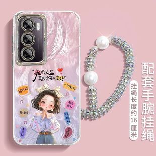 适用真我realmeV70手机壳RMX3946新款 七十卡通文字 realmev70s软硅胶RMX3948保护套oppo全包边防摔rmx新年女款