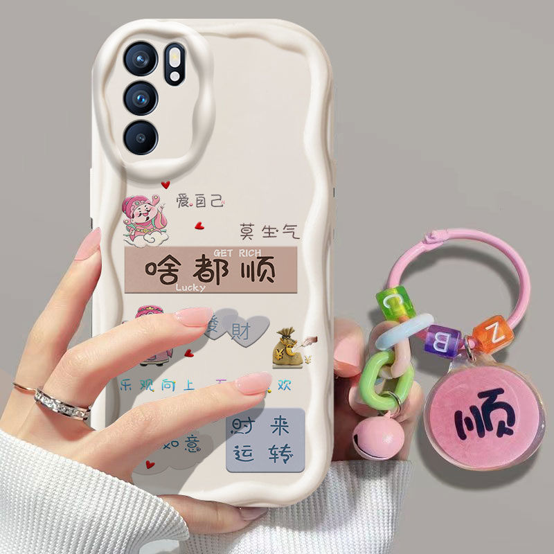reno6硅胶全包防摔手机壳中国风