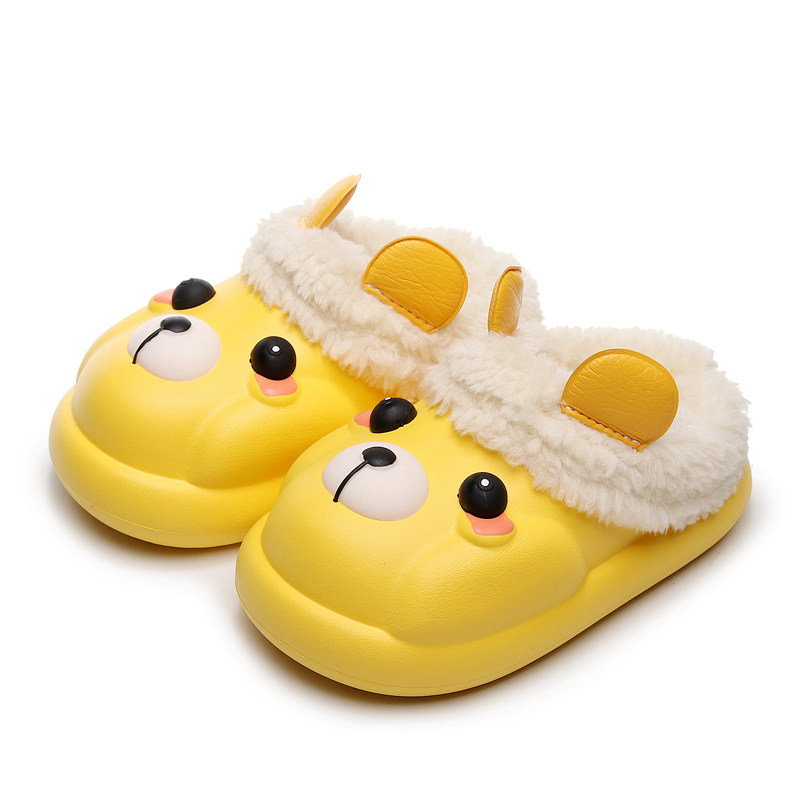 儿童棉拖鞋冬季卡通小熊包跟防水棉拖防滑加绒保暖男女童亲子棉鞋,童鞋/婴儿鞋/亲子鞋,儿童棉拖鞋,淘宝优惠券,粉丝福利购,淘宝优惠卷
