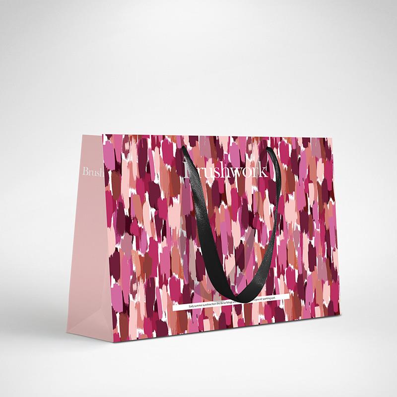 涂鸦色彩纸袋可爱时尚创意包装袋手提袋定制印logo彩色服装礼品袋