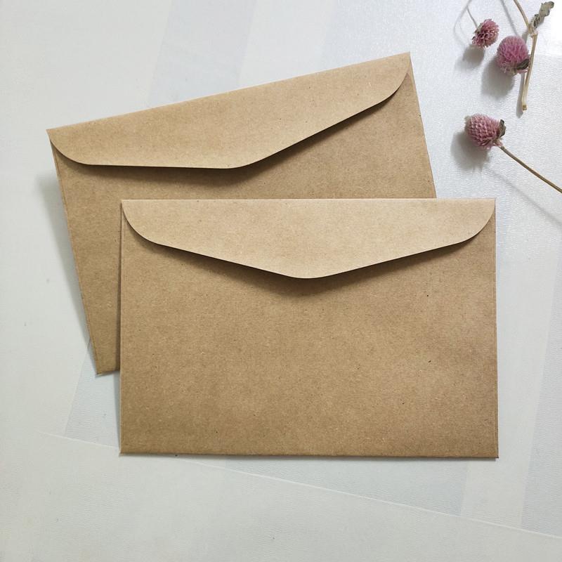 空白信封a5贺卡无字简约封套进口牛皮纸卡纸155*228mm信封高级感