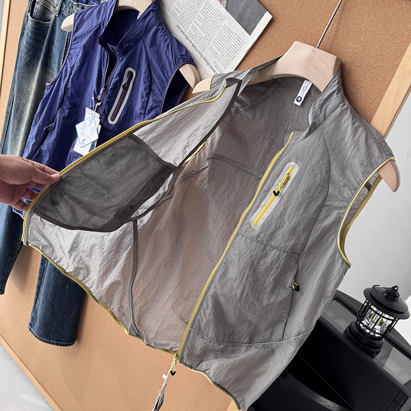 外贸工厂尾单户外运动跑步无袖骑行背心马甲情侣马甲潮S00594