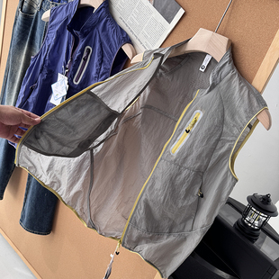 外贸工厂尾单户外运动跑步无袖 骑行背心马甲情侣马甲潮S00594