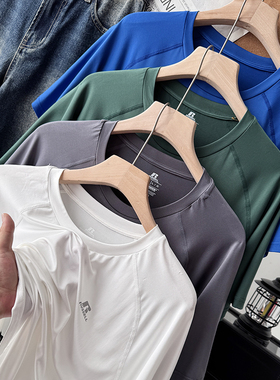 吸湿快干+3M反光】夏季男户外休闲圆领速干短袖运动T恤S00463