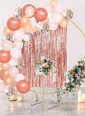 Party Christening Decor Balloon Garland Kit Rose Gold Arch