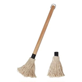 Grill Brush, Bbq Cleaner Long Handle Wooden Bbq Grill Brush