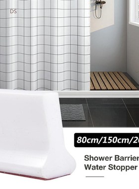 Shower Barrier Rubber Water Stopper Bathroom Water Dam Colla