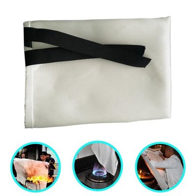 Emergency Fire Blanket Quick Release In Case 1mx1mx0.5mm For