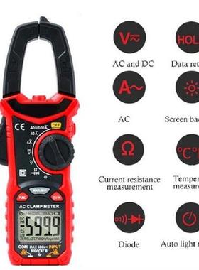 HT206 AC DC Digital Clamp Meter Multimeter Pinza