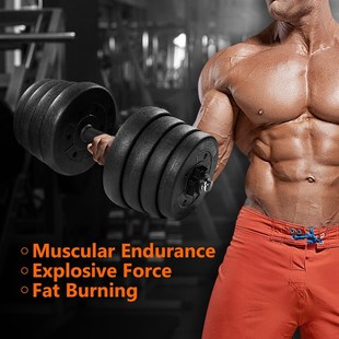 30kg Weight Dumbbell Set PE Fitness Dumbbells Detachable Dum