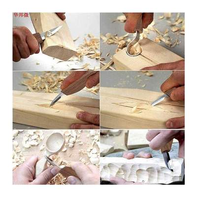 est 1/3/5Pcs Wood Carving Knife Chisel Woodworking Cutter Ha
