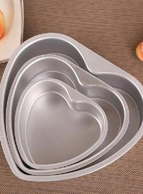 4/6/8/10 Inch Heart-shaped Anode Solid Bottom Cake Mold
