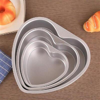 4/6/8/10 Inch Heart-shaped Anode Solid Bottom Cake Mold