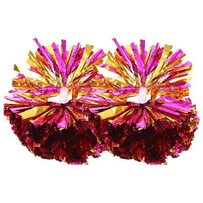 2Pcs Cheer Pom Poms Cheerleader Pom Poms Perforamnce Prop