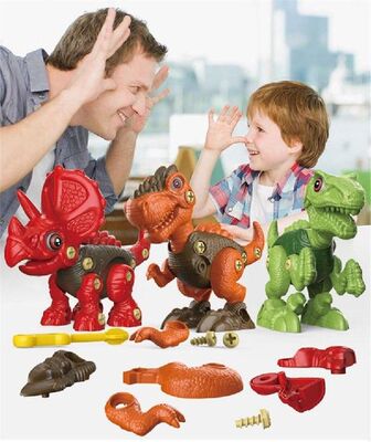 Batang Bor Listrik Pembongkaran dan Perakitan Dinosaurus