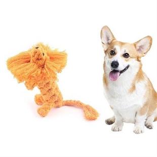 Dog Rope Toy for Chewers Bright Color Cute Lion Shape Doll