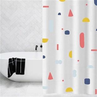 Floral Pattern Bath Curtain Waterproof Shower Curtains