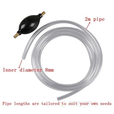 Auto Car Siphon Syphon Hose Tube Liquid Transfer Manual Hand