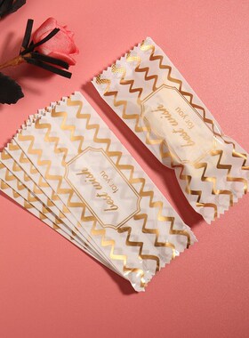 200pcs/lot Candy Wrapper Gold Curve Design Nougat Wrapping